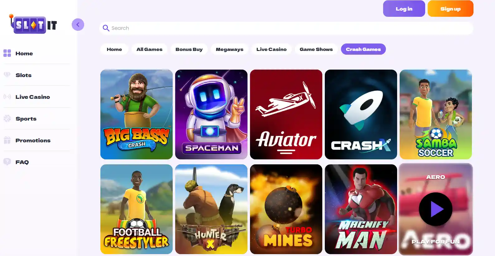 Slotit crash games